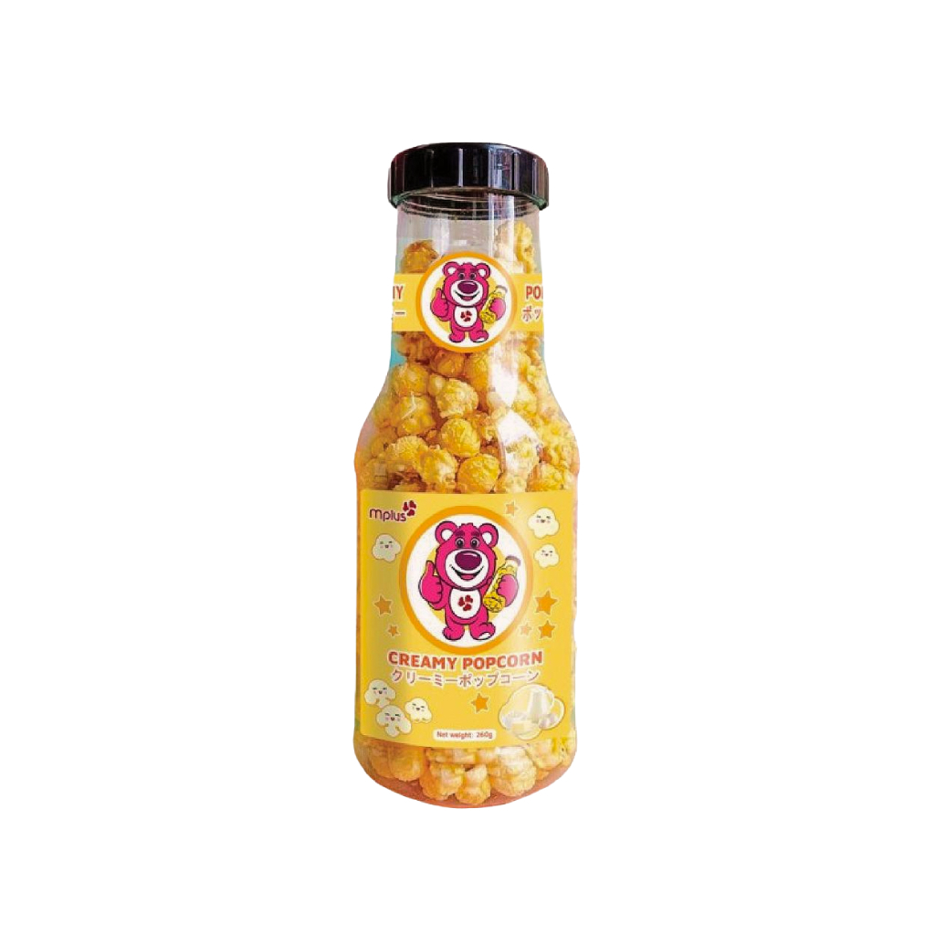 Mplus Creamy Popcorn corn Snack bottle 260g | Shopee Singapore