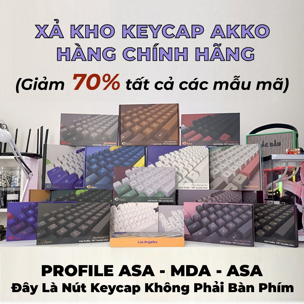 Akko PBT Double Shot Full Set Keycap Set | Shopee Singapore