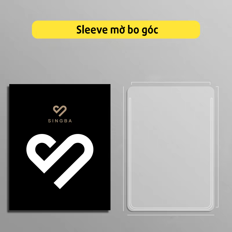 Sleeve matte, fine sand, rounded corners, hologram] Pack of 50 SINGBA  sleeves for cards size 5789, 5888, 6591, 6592 | Shopee Singapore