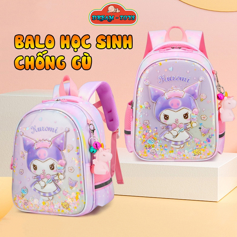 Anti-humpback Backpack in the Shape of Kuromi, Jade Rabbit, Cute Hello ...