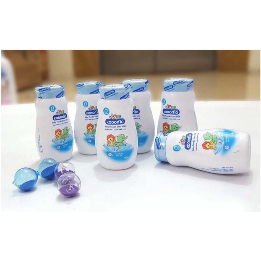 [New model] Kodomo Heat Rash Prevention Powder for Newborns Pink, Blue ...
