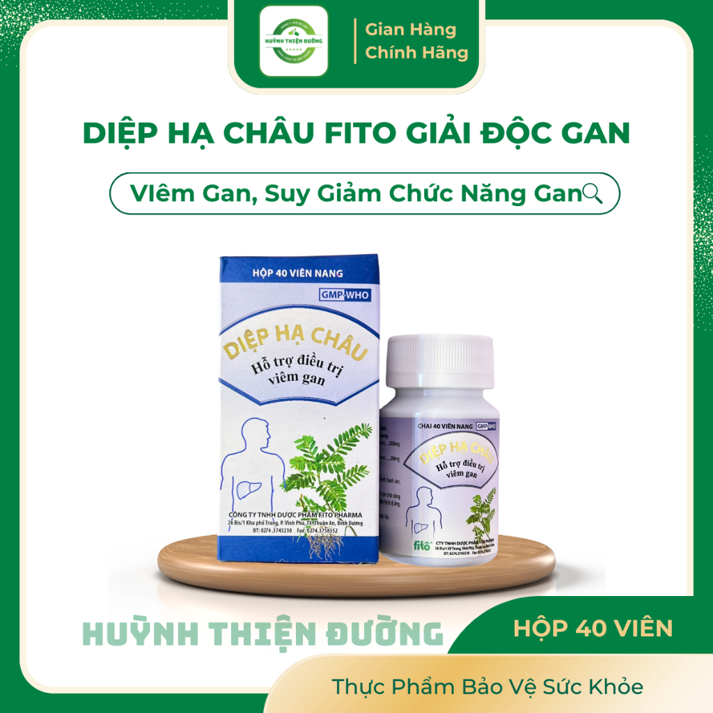 Fito Diep Ha Chau Oral Tablets Help Detoxify The Liver, Hepatitis ...
