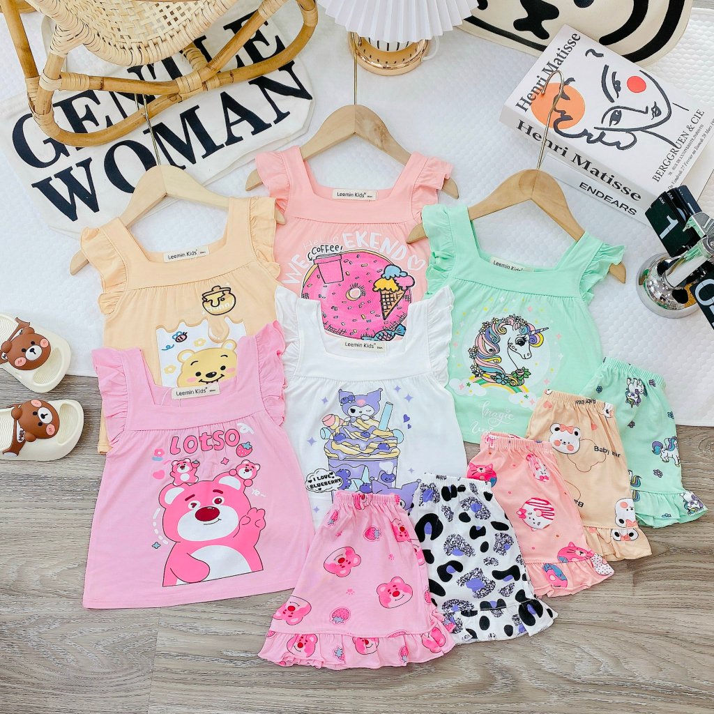 Minky Mom Short-Sleeved Fairy Tail Shorts Set for Girls
