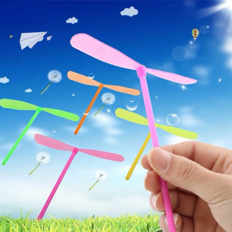 Hand Rotating Plastic Flying Pinwheel Windmill - Fun Childhood Game ...