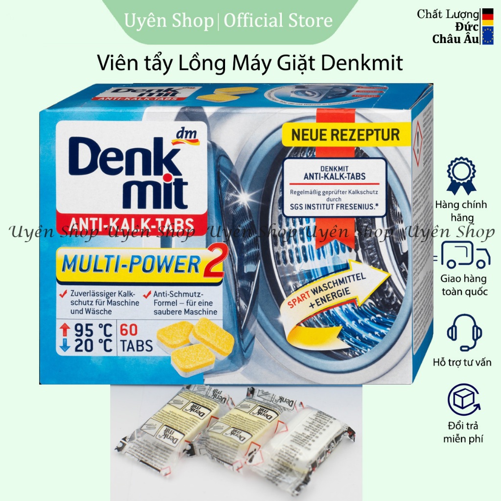 Denkmit Washing Machine Drum Cleaning Tablets, GERMAN GOODS, Clean ...