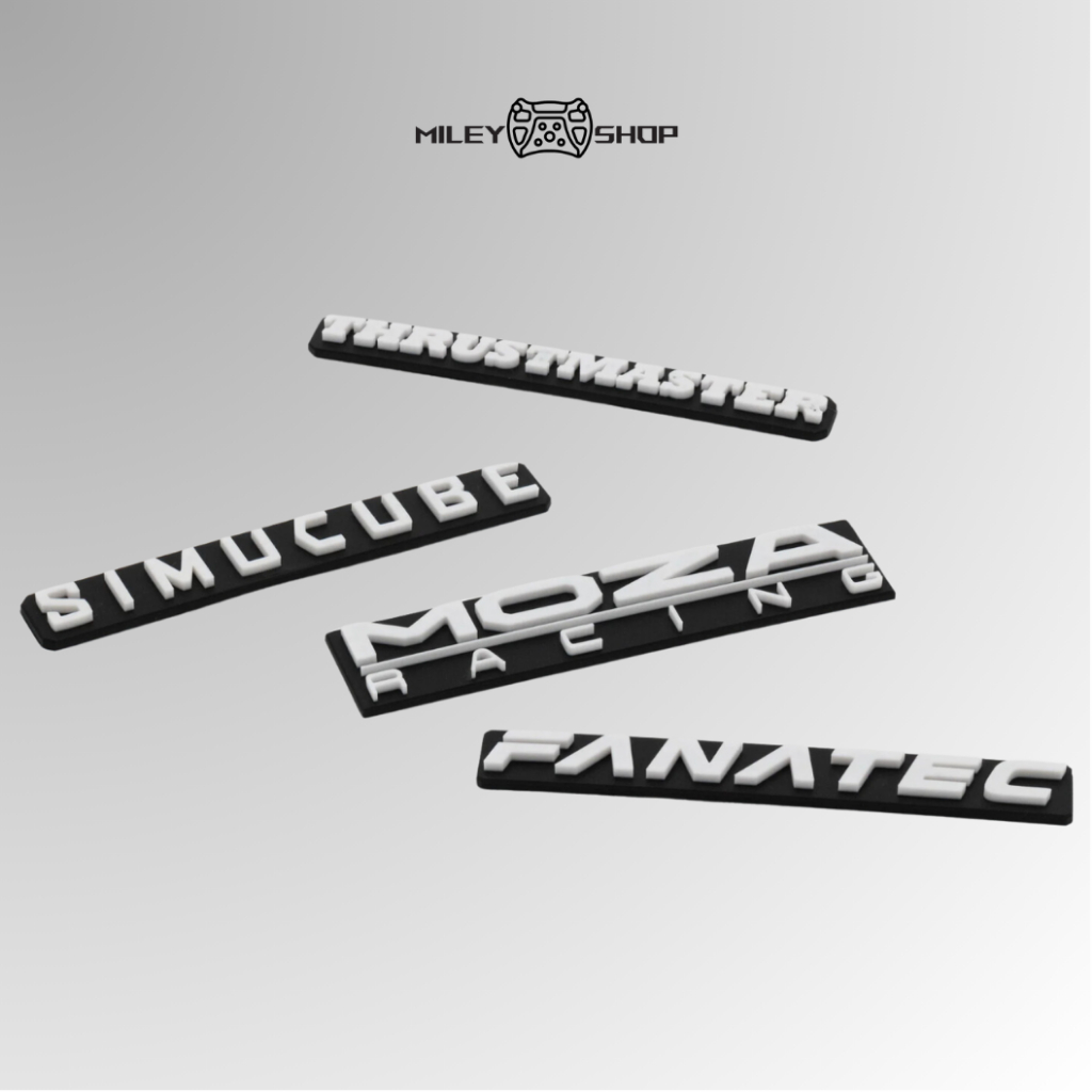 Decorative Sim Racing Logo, Sim Rig decor, work corner (Fanatec, Moza ...