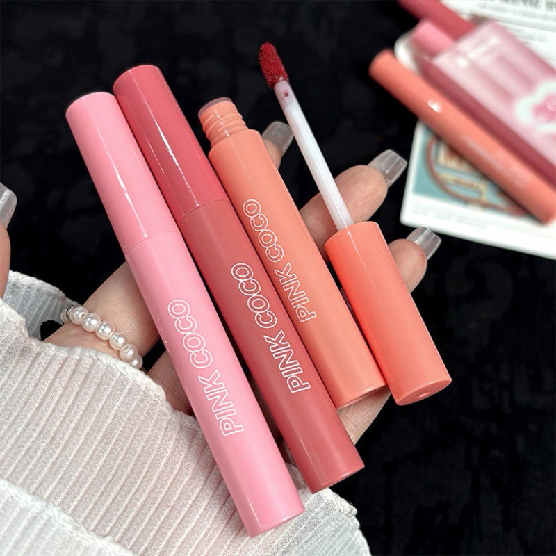 PinkCoco lip gloss Set of 3 mini lipsticks with beautiful, long-lasting ...