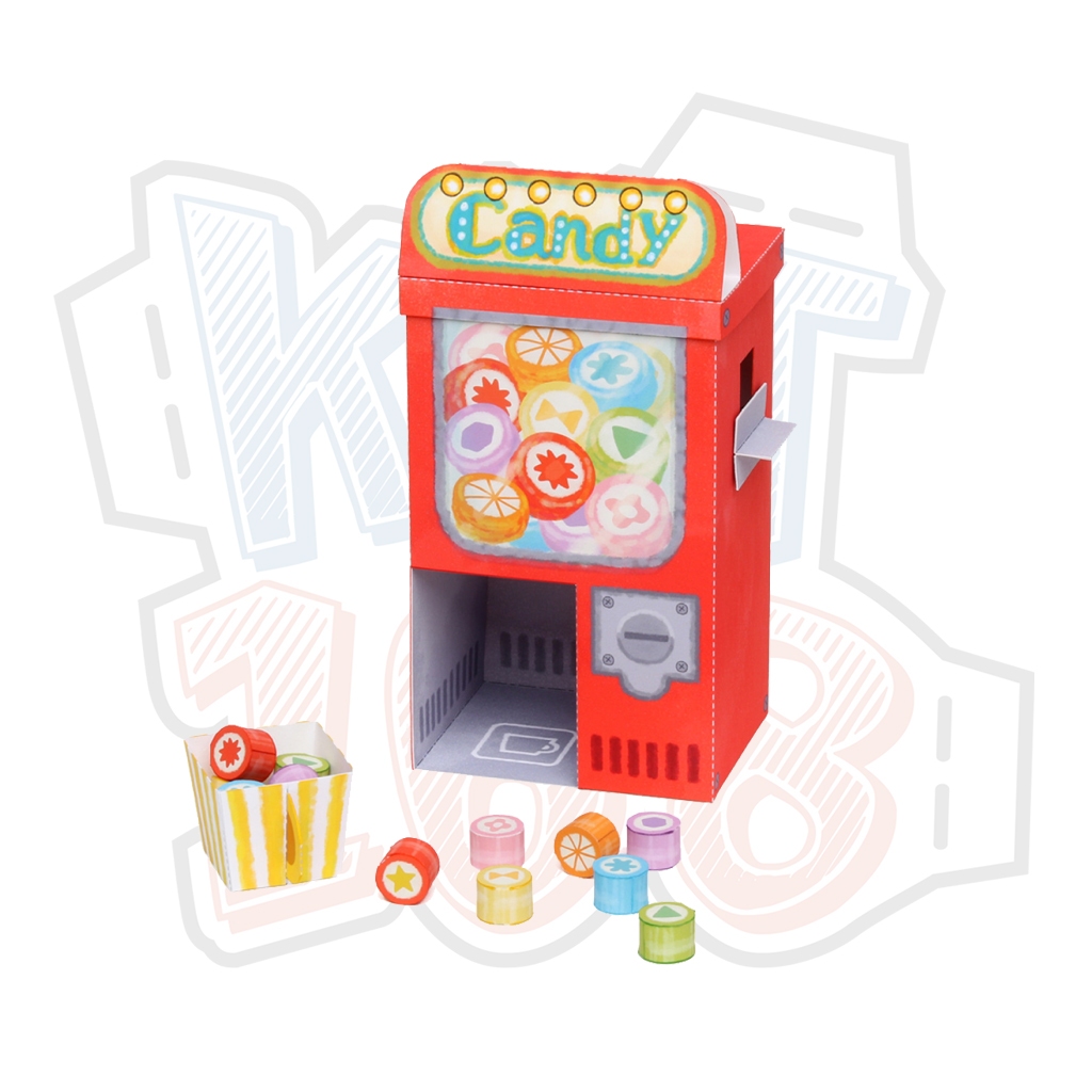Paper model toy mini candy vending machine | Shopee Singapore