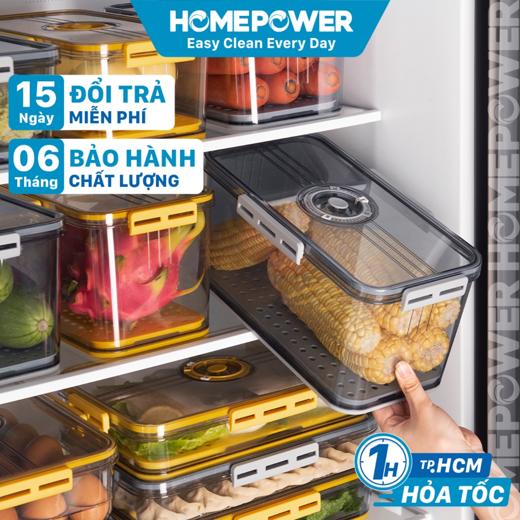 Homepower Premium Plastic Food Container - Water Separator Bottom Tray ...