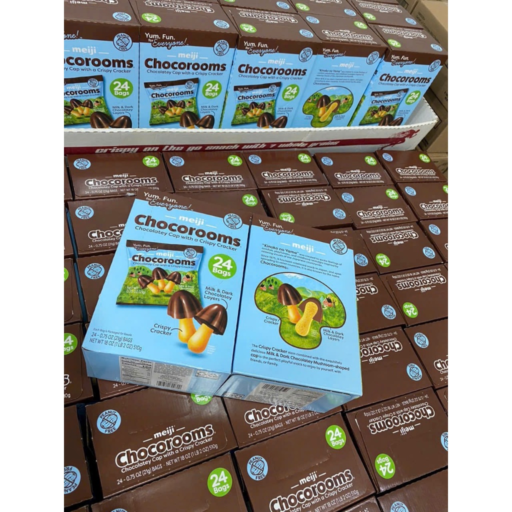 Meiji Chocorooms Milk Chocolate Mushroom Cake - Box Of 24 Packs ...