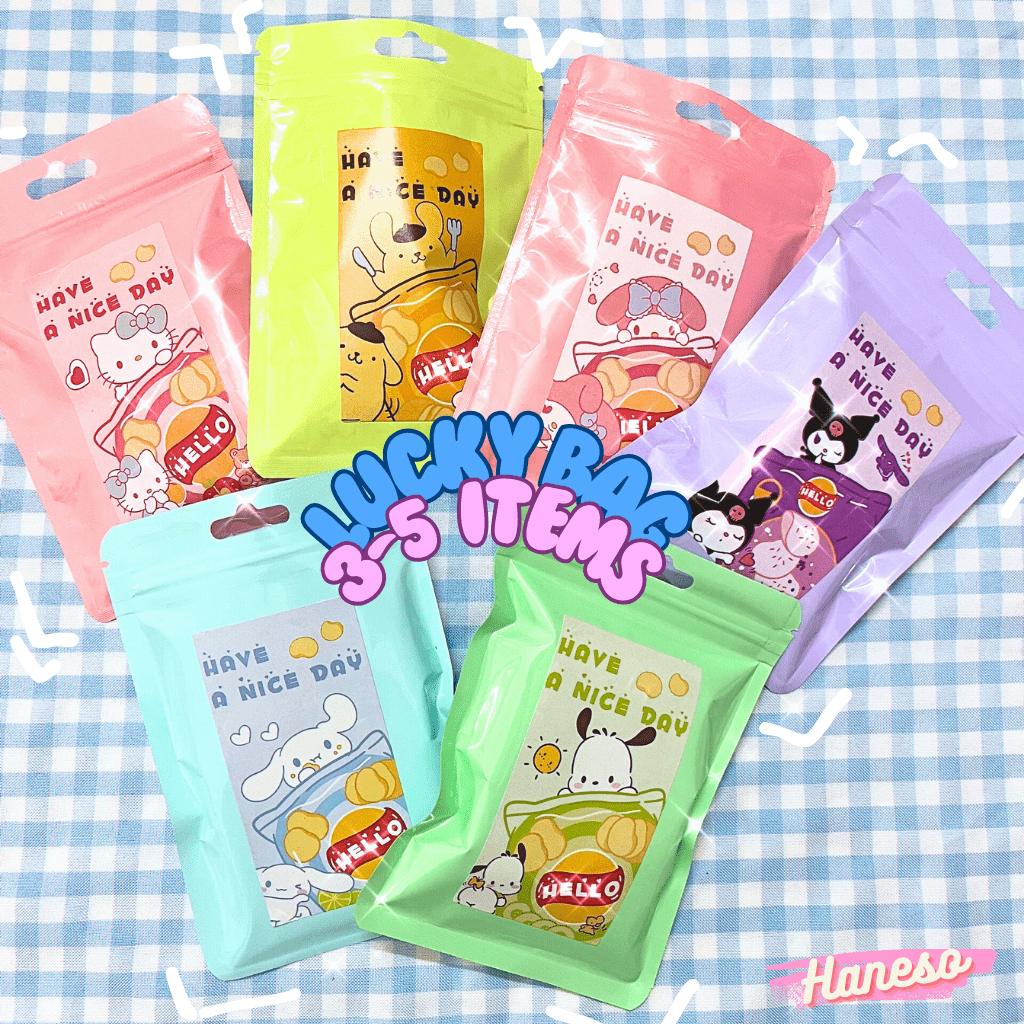 Haneso Dignity Bag Sanrio Lucky Box Melody Cinnamoroll Kuromi Blind Bag ...