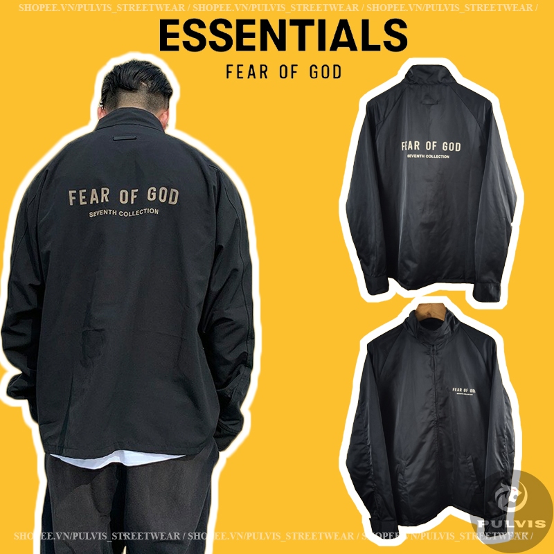 ️[Hight Quality] - Jacket FEAR OF GOD Vintage Black Souvenir Jacket Seventh  Collection, FOG Windbreaker | Shopee Singapore