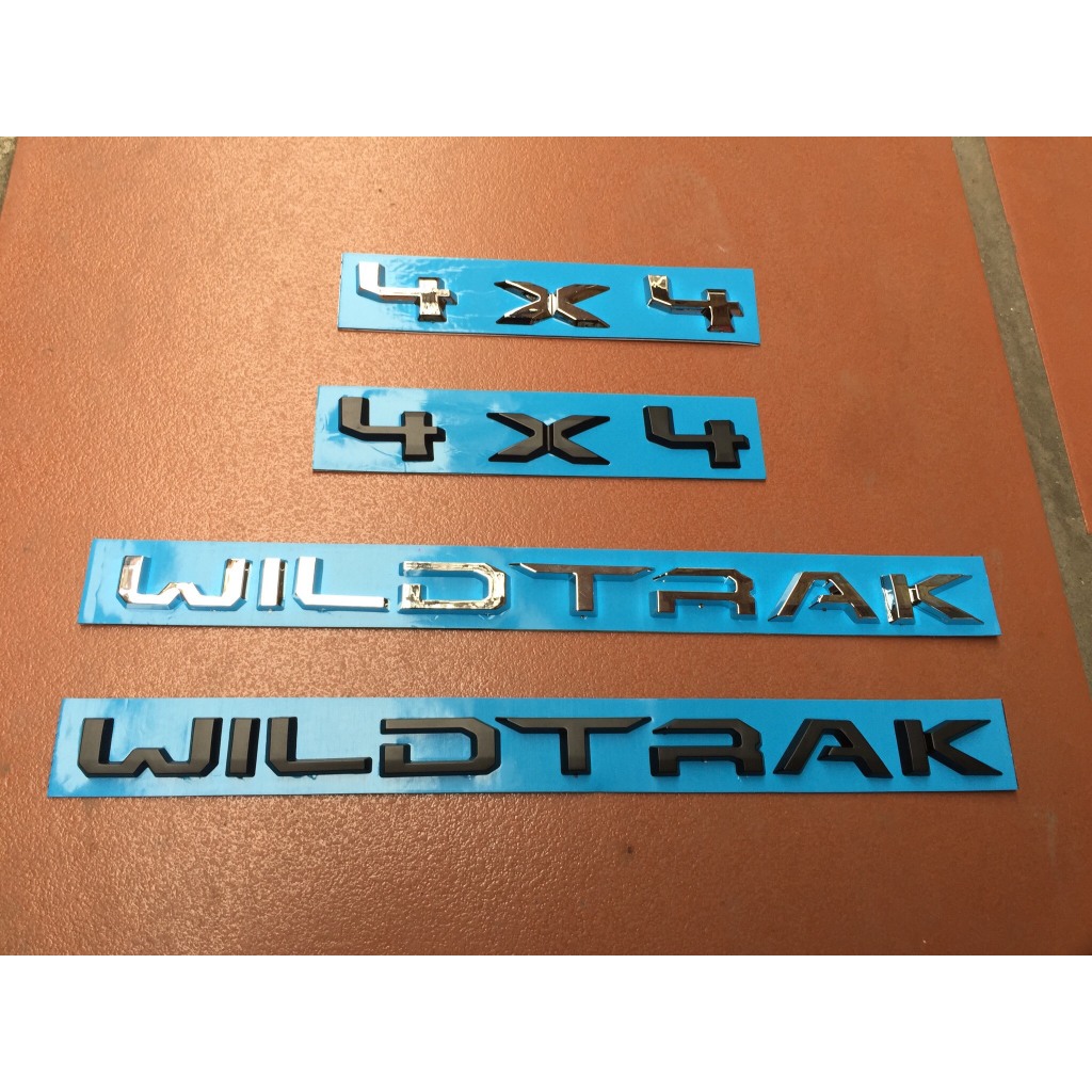 4x4 WILDTRAK embossed lettering for Ford Ranger car | Shopee Singapore