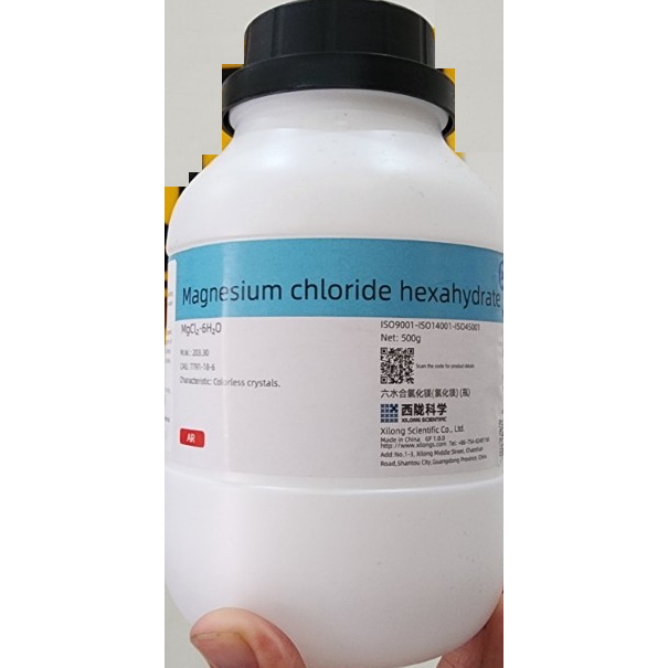 Pure MgCl2.6H2O Magnesium chloride hexahydrate powder (white crystal ...