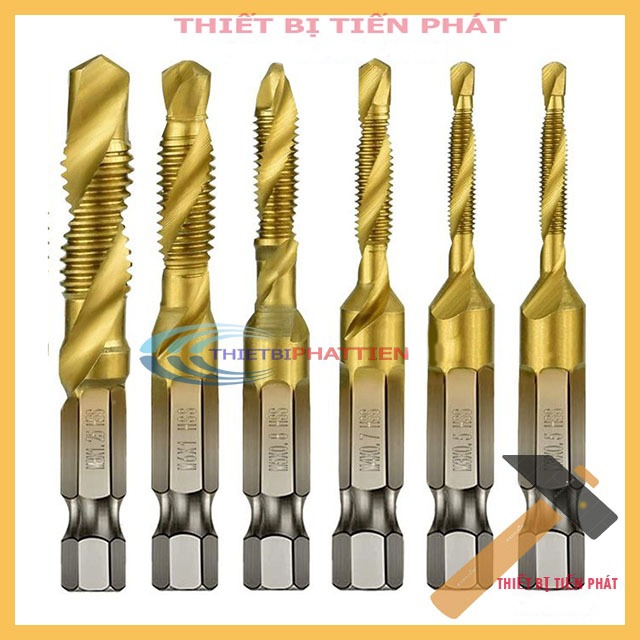 Genuine Hexagonal Tail Multi-Purpose Threading Taro Drill Bit Set HSS ...