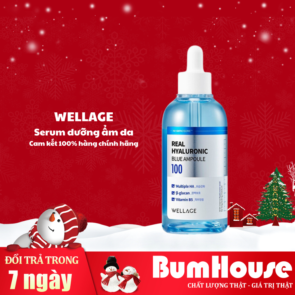 Wellage Real Hyaluronic Blue Ampoule 75ml (Blue) | Shopee Singapore