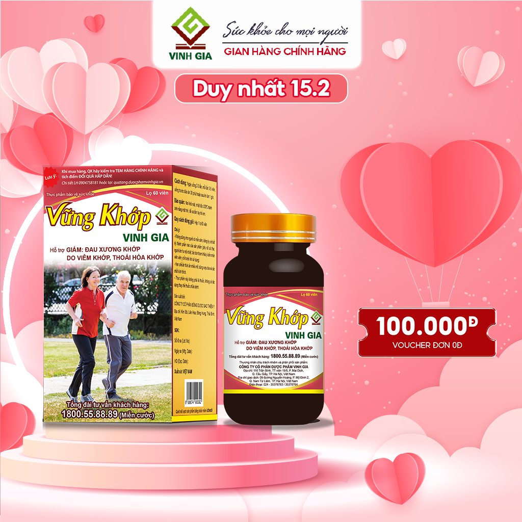 Vinh Gia Joint Strengthening Pills Help Reduce Swelling and Joint Pain ...
