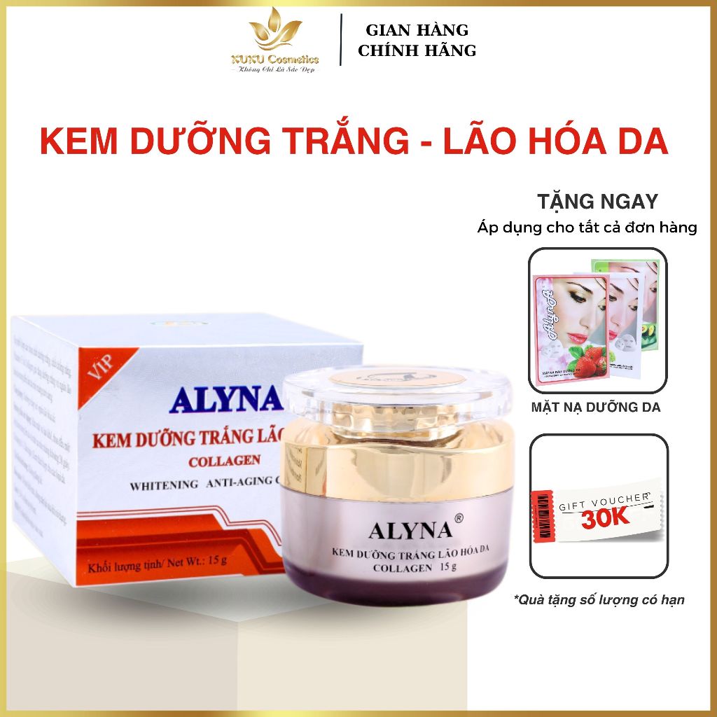 Collagen ALYNA VIP SKIN WHITENING CREAM (10G,15G) | Shopee Singapore