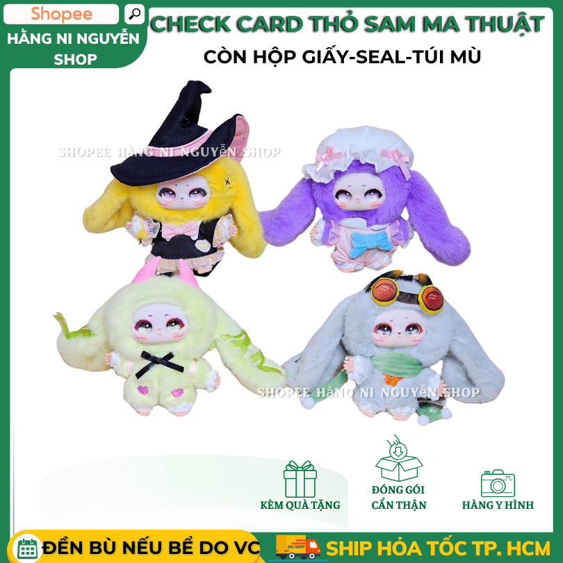 Checkcard choose the model of the Magical Sam Rabbit with long ears and ...