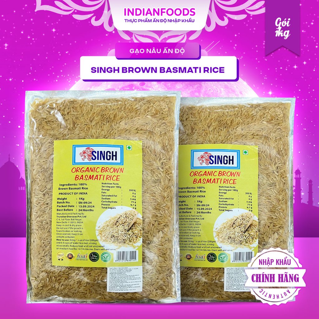 SINGH Brown Basmati rice Indian Brown rice, suitable for diabetics ...
