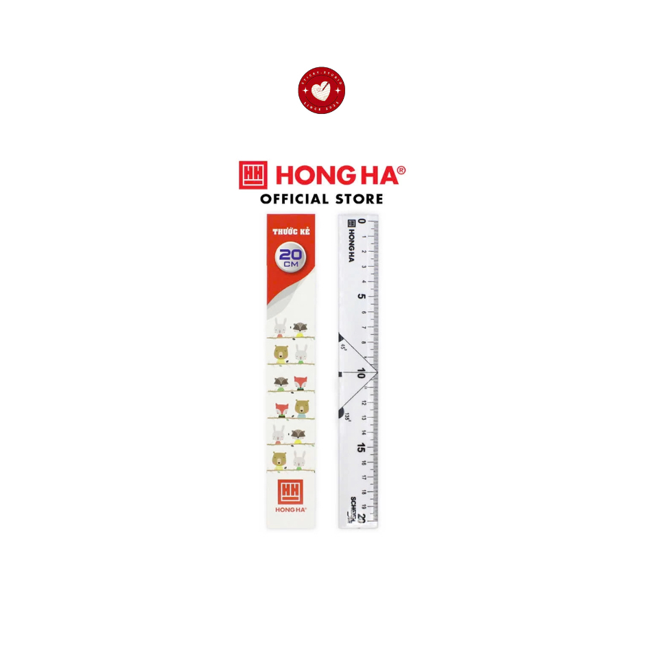 Hong Ha 20cm student ruler (3385) | Shopee Singapore