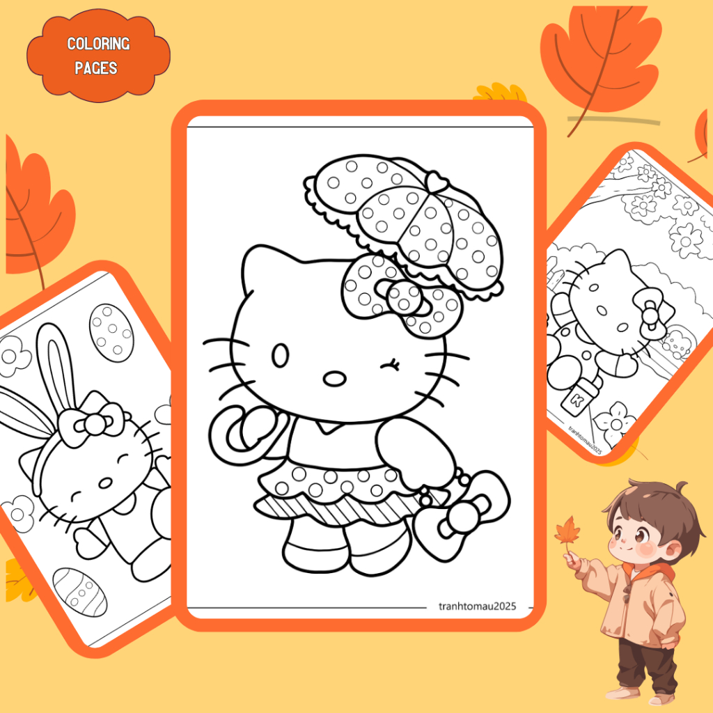 Set of 50/25/10 sheets of coloring pages, coloring pages for children ...