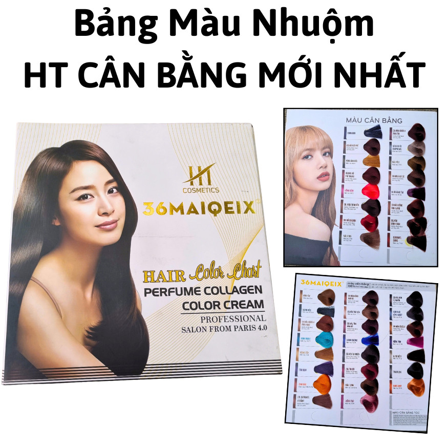Latest HT Balance hair dye cream color palette. | Shopee Singapore