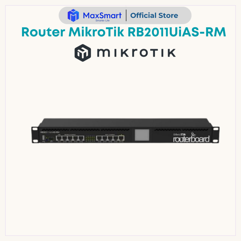 Router MikroTik RB2011UiAS-RM – 150 Users, Maximum 8 Wan, 1 SFP ...