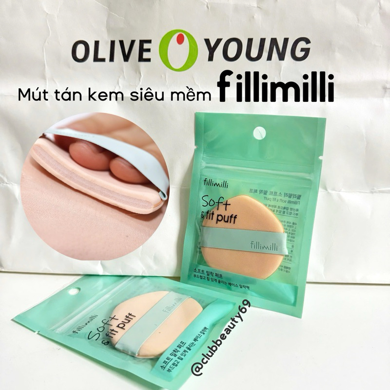 Fillimilli Soft & fit puff super Soft - 착리밀리 소프트밀퍼프(1P) | Shopee Singapore
