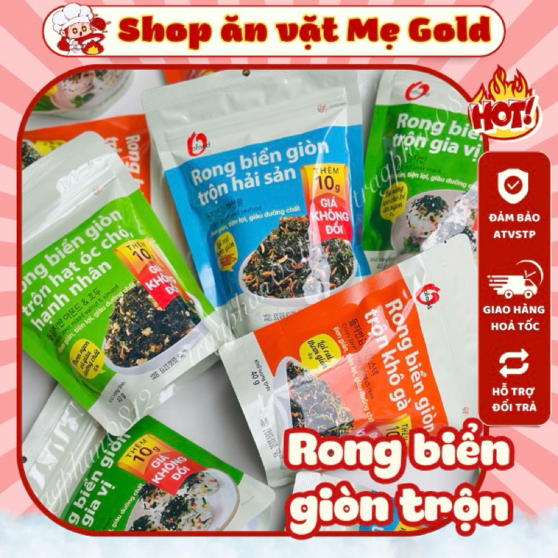 O'food seaweed mixed with rice, Ofood instant crispy seaweed (40g pack ...