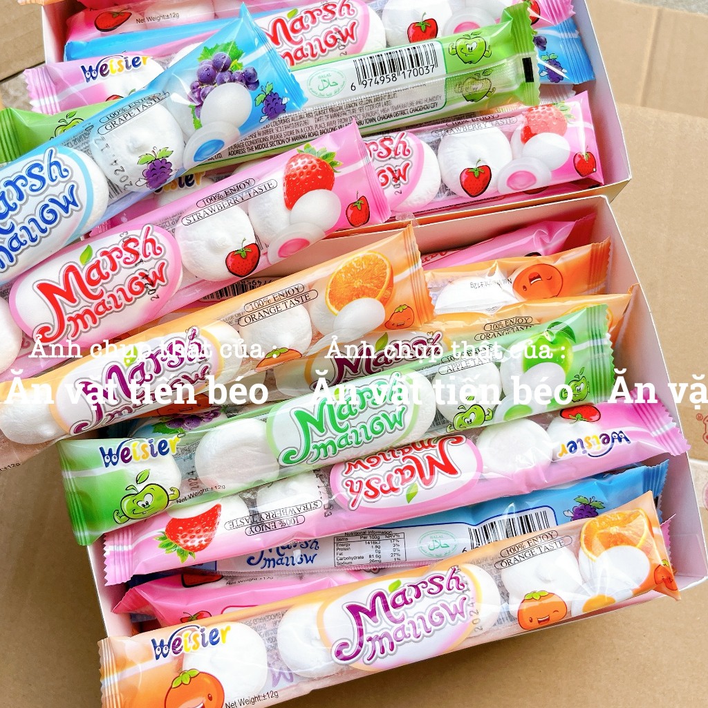 Combo Marshmallow Cotton Candy, Fruit-flavored Dumplings, Filled ...