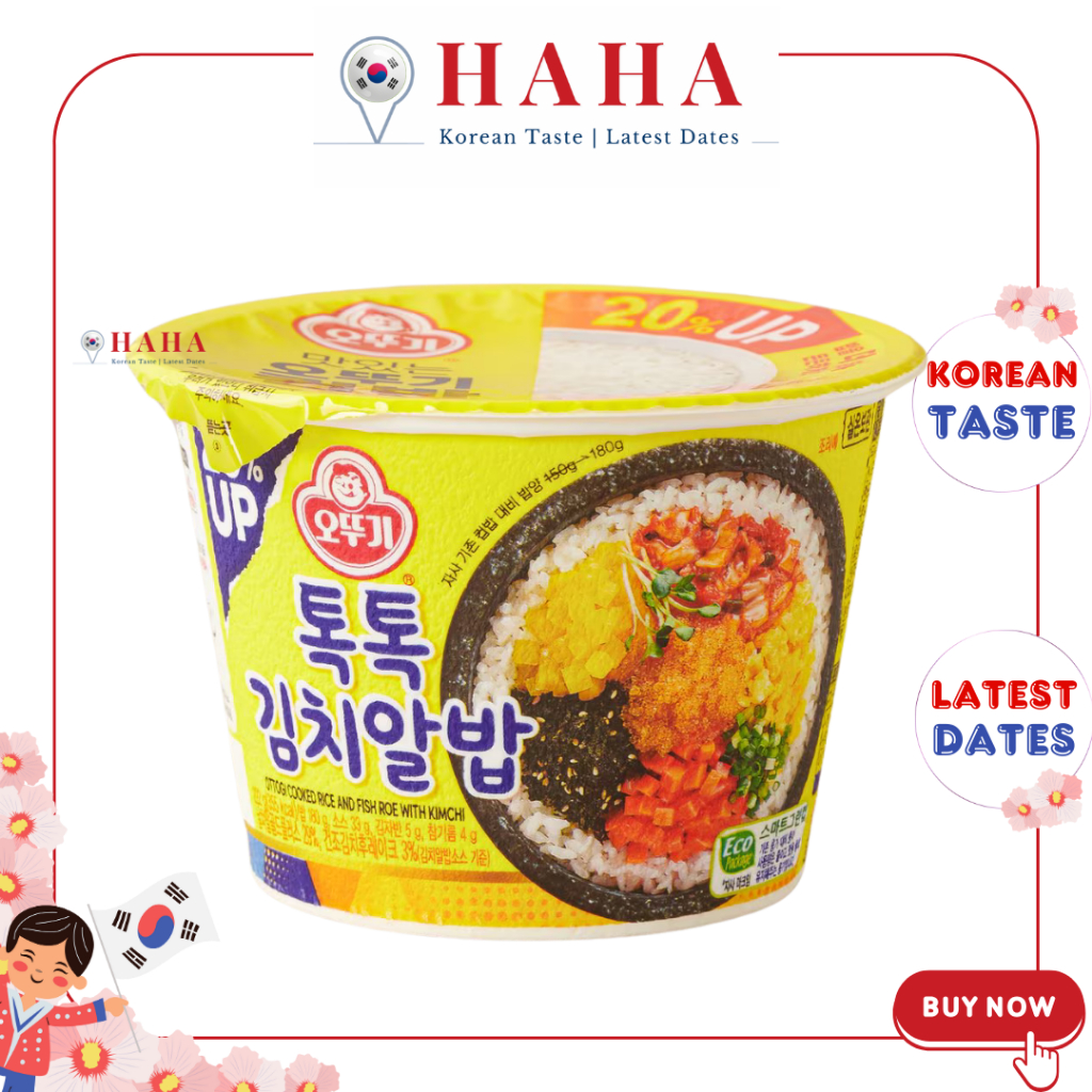 Instant Korean kimchi rice mixed with fish roe [1 best seller] OTTOGI ...