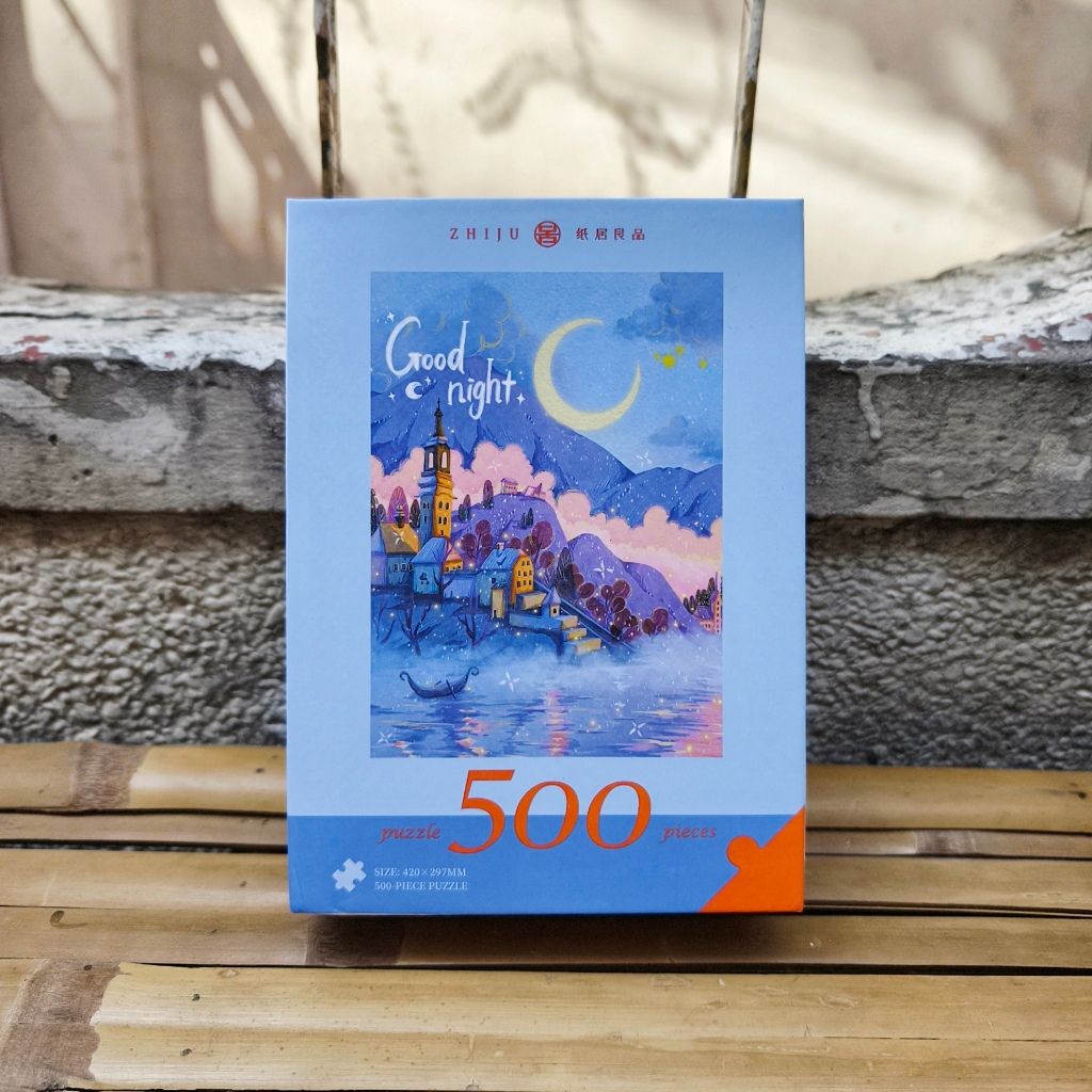 Zhiju 500-piece landscape puzzle | Shopee Singapore