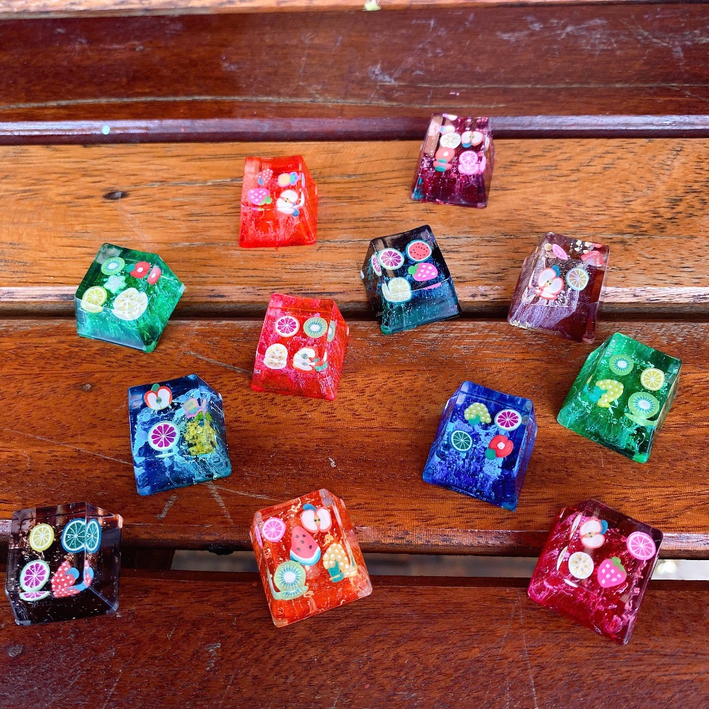 Multi-colored Fruit Keycap Resin 1u Fruit Keycap (Keycap custom ...