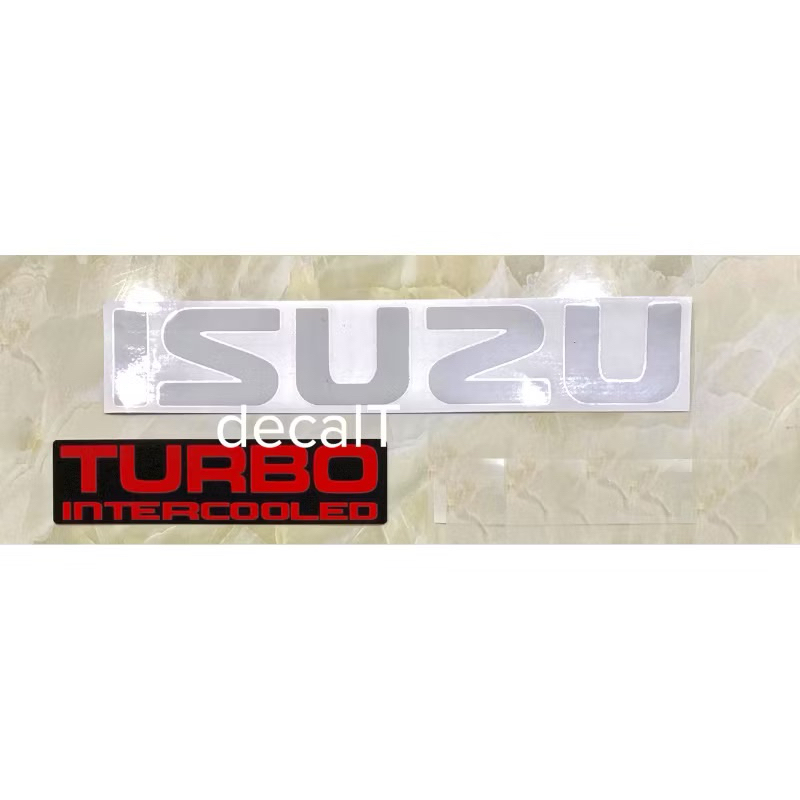 Isuzu Turbo Intercooler Lettering Stickers for Isuzu Trucks. Isuzu ...