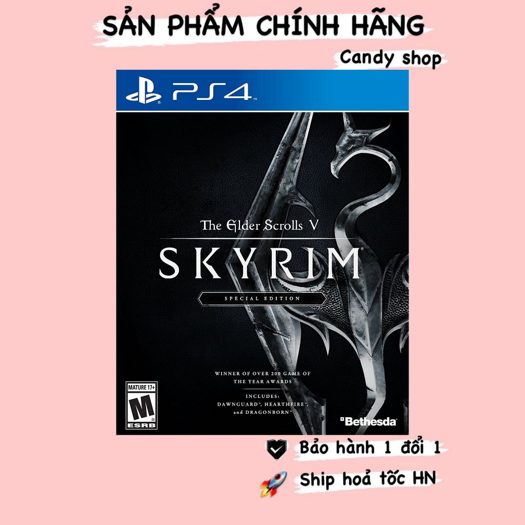 The Elder Scrolls V Skyrim Special Edition PS4 game Disc (LIKE NEW ...