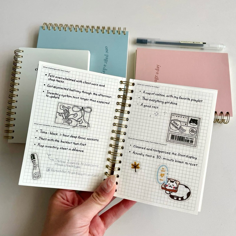 Reflection One Page a Day Journal - Gratitude Diary Writing Every Day ...