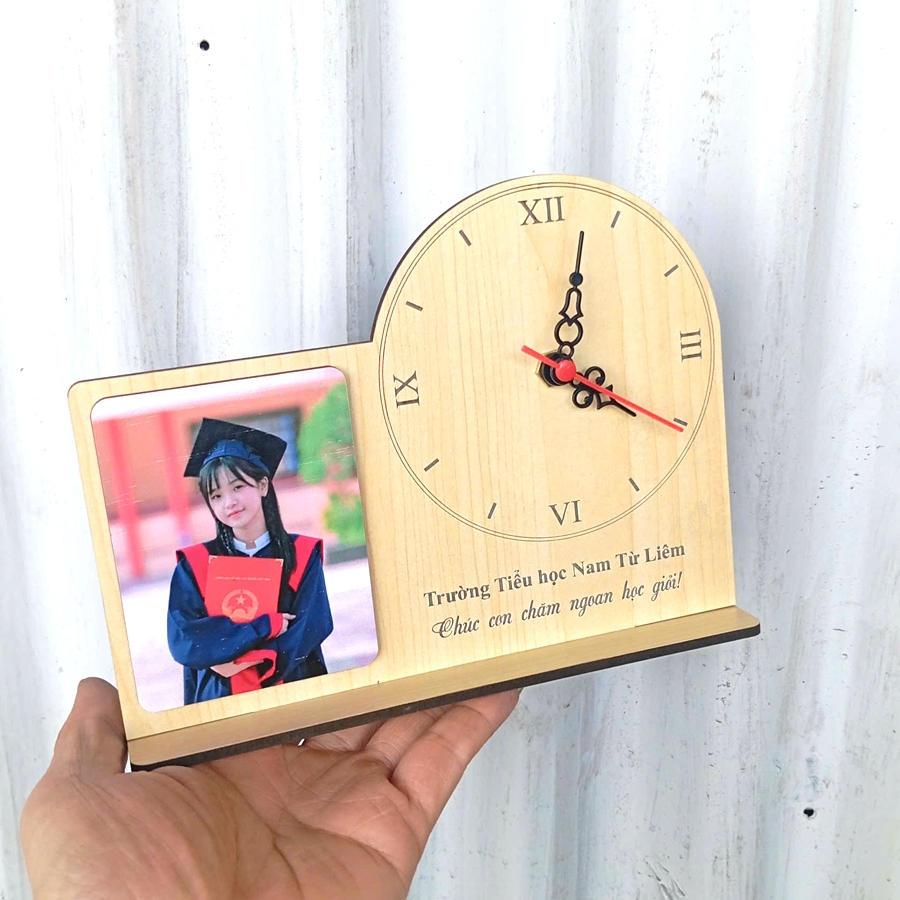 Desk Clock with Graduation Photo Printing ON DEMAND - Graduation Gift ...