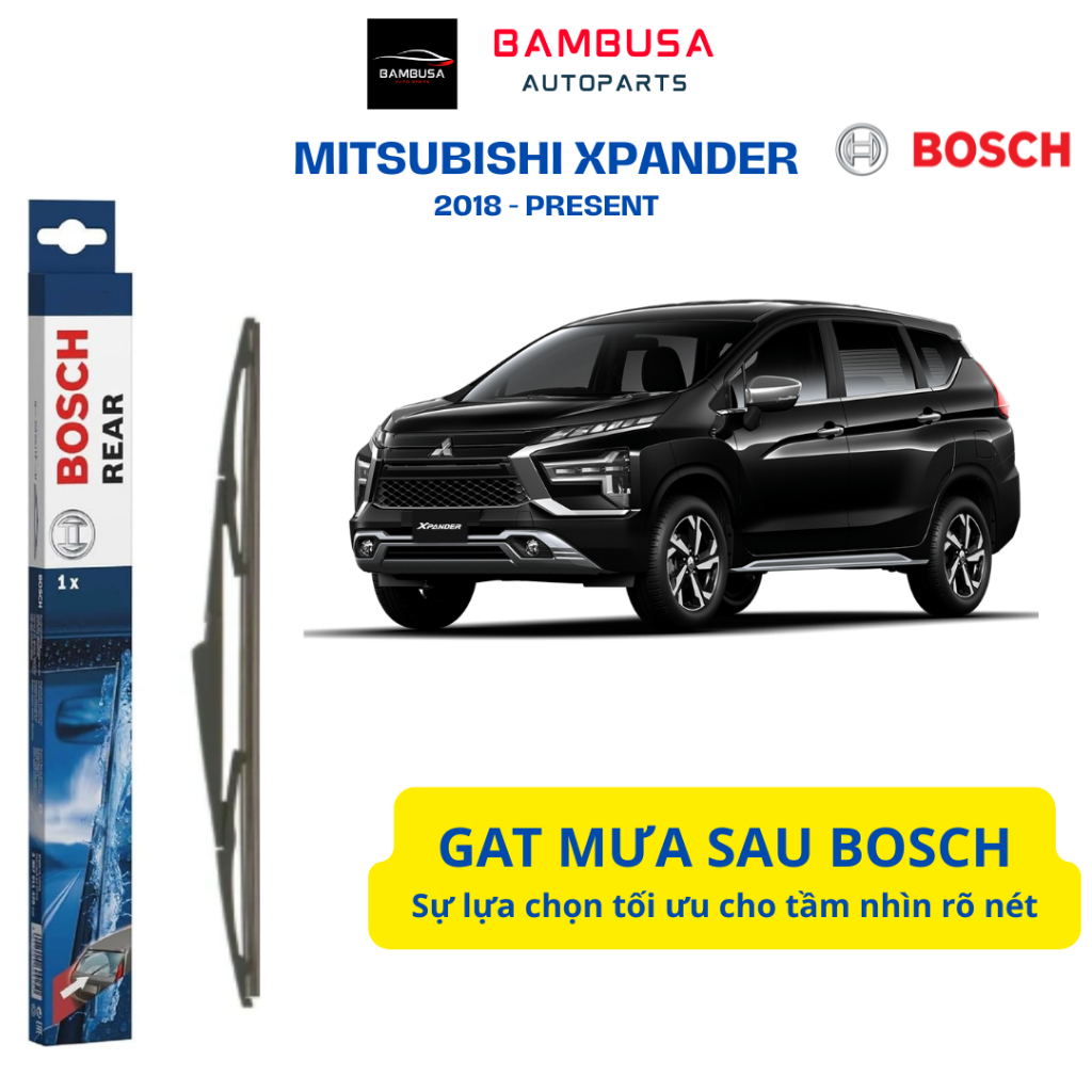 Rear wiper for MITSUBISHI XPANDER - Genuine BOSCH H306 (2018 - present ...