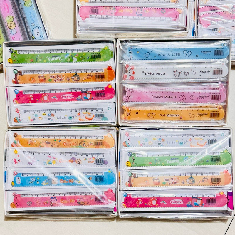 Ruler Box K05-BT18-BT20= 60 Pcs 15 cm Baby three-Capybara-Bear-Rabbit ...
