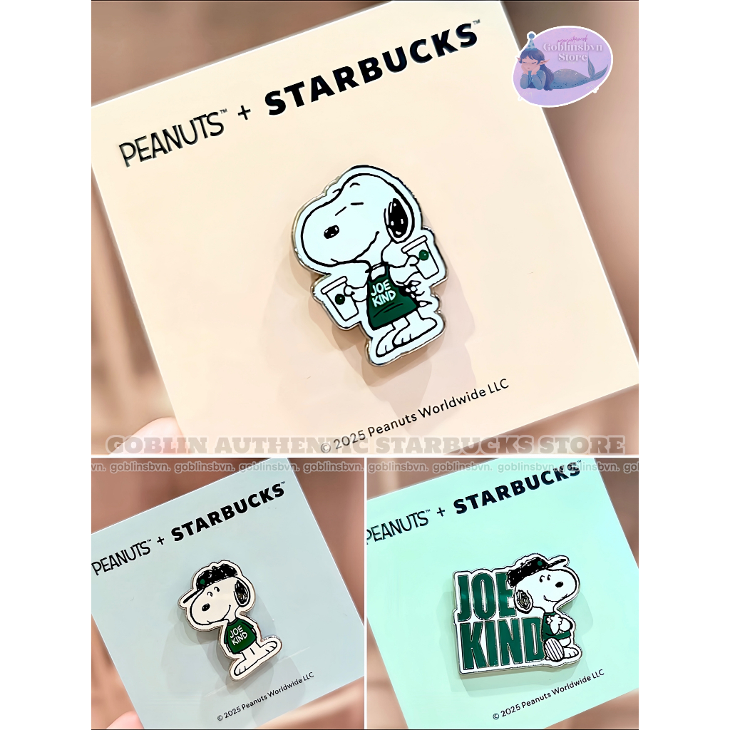 [4/4 Flashsale !!!] Starbucks + PEANUTS JOE KIND SNOOPY ENAMEL PINS ...