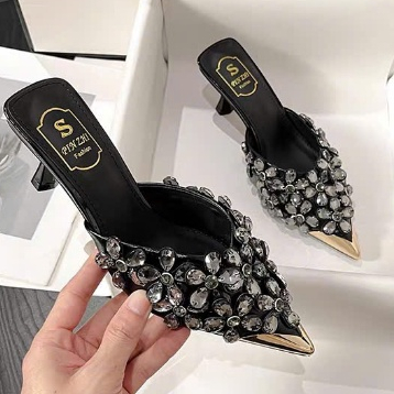 HIGH QUALITY PRODUCTS - Crystal Stone Clogs | Shopee Singapore