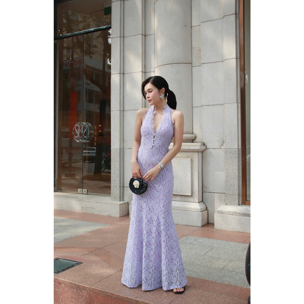sachin and babi light blue dress Maeve Halter Twofer Mini Dress