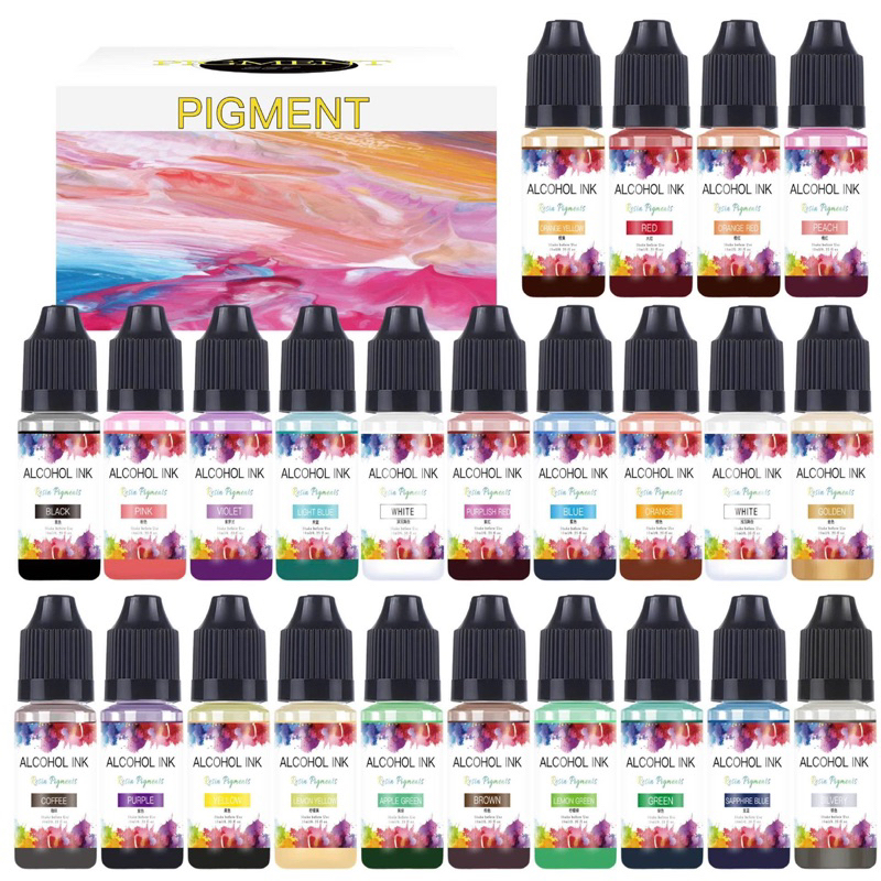 Resin gradient color, Resin Alcohol Ink, Creates 3d effect, smoke ...