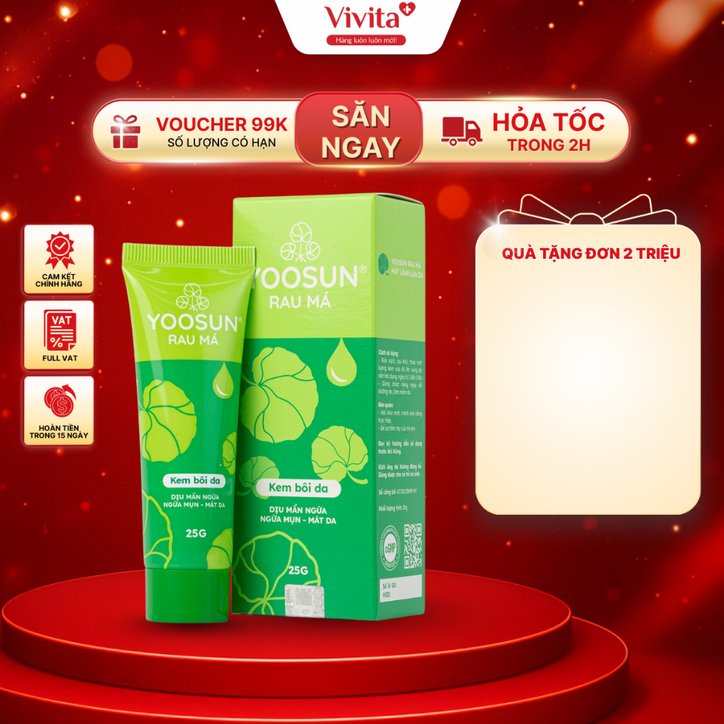 Yosun Centella Asiatica Dai Bac Skin Cream 25g Prevents Acne, Cools ...