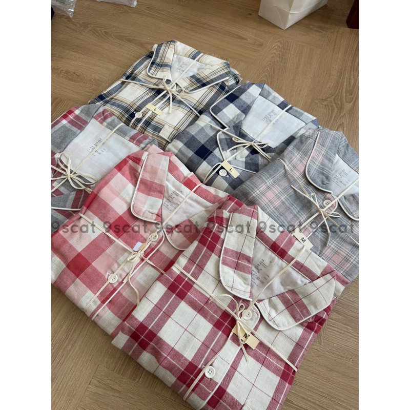 [READY] MJ7_ Men's and women's couple pajamas, Muji pajamas, ao dai ...