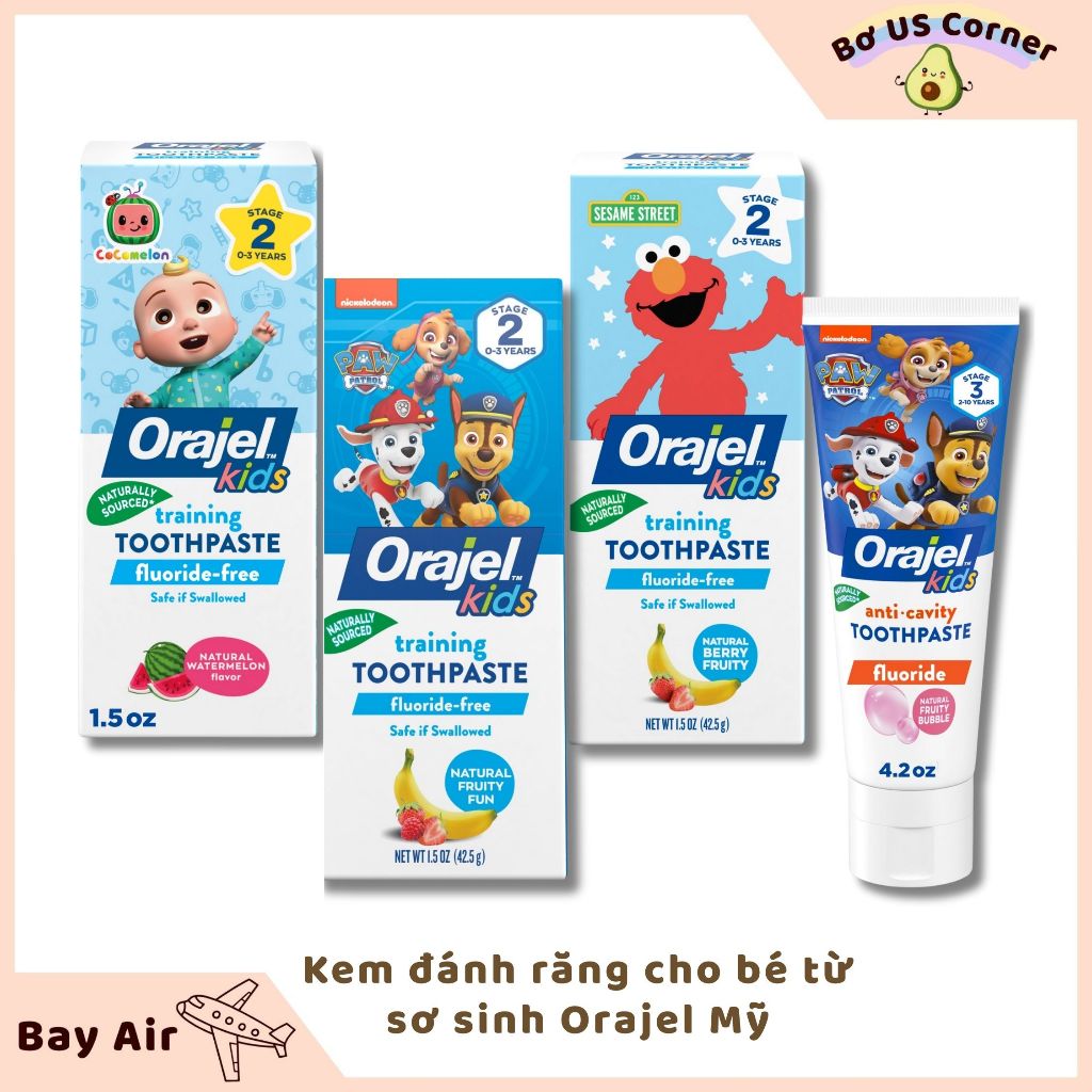 Orajel toothpaste for babies from birth USA 42.5g (BAY AIR - ENOUGH ...