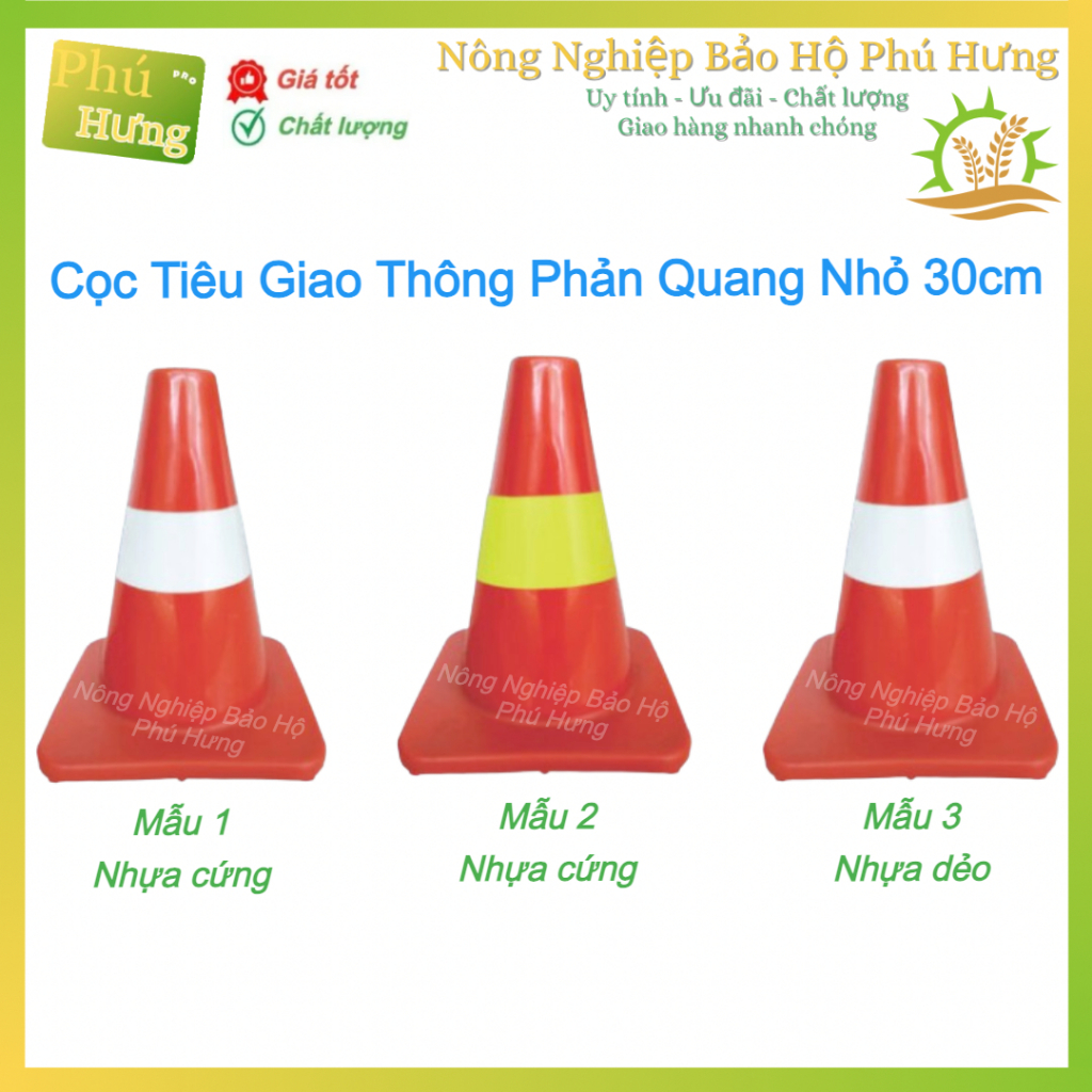 Traffic Cone - 30cm High Traffic Cone - Phu Hung Protection Agriculture ...