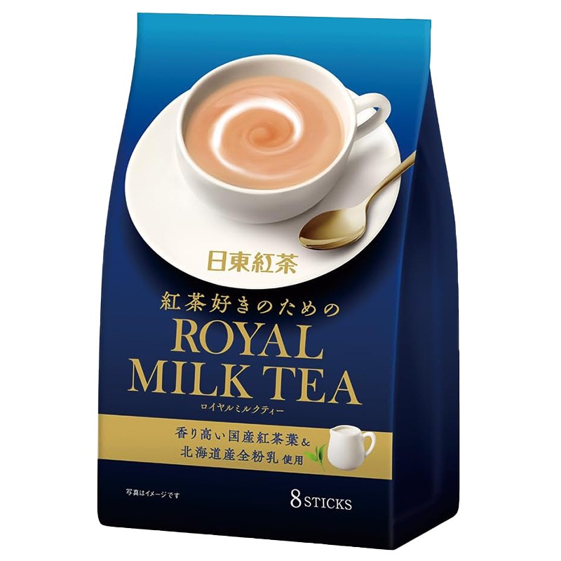 Nittoh Royal Milk Tea Powder Used 100% Hokkaido Whole Milk 112g [14g x ...