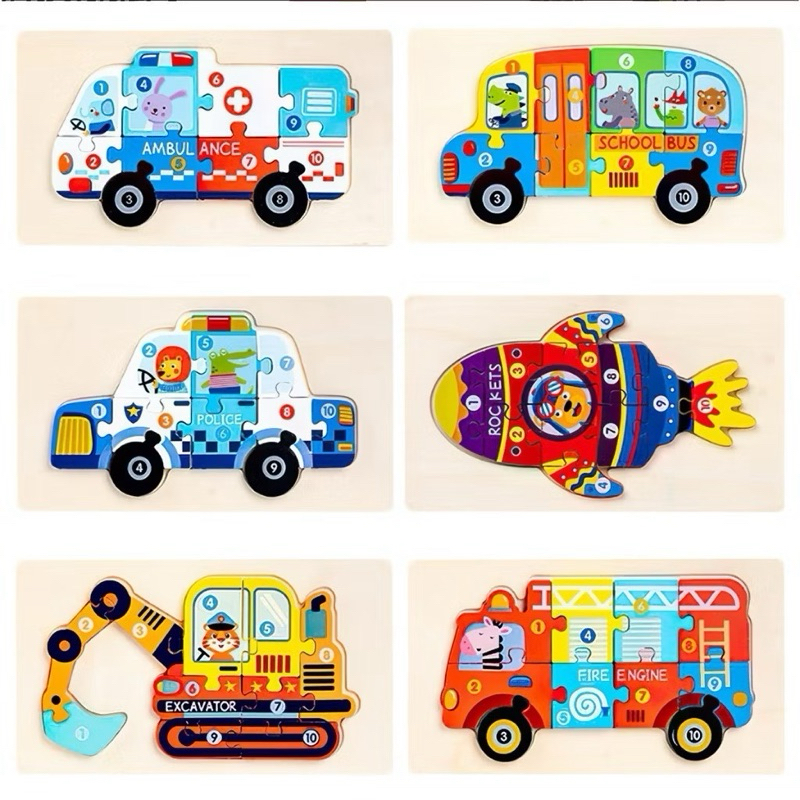 3D Vehicle Assembly Puzzle Set Increases Children's Thinking Ability ...
